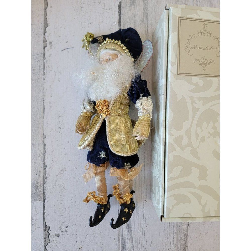 RARE Mark Roberts AS IS menorah Fairy ornament 51 35958 xmas glitter